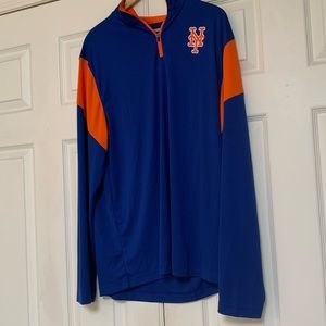 New York Mets Quarter-Zip Warmup Jacket